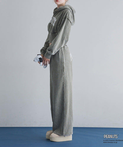 【one after another】史努比刺繡連帽衛衣