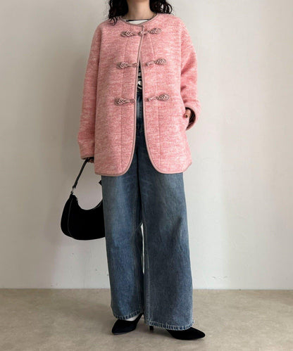 壓縮針織中式大衣