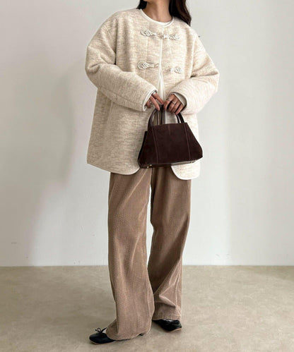 壓縮針織中式大衣