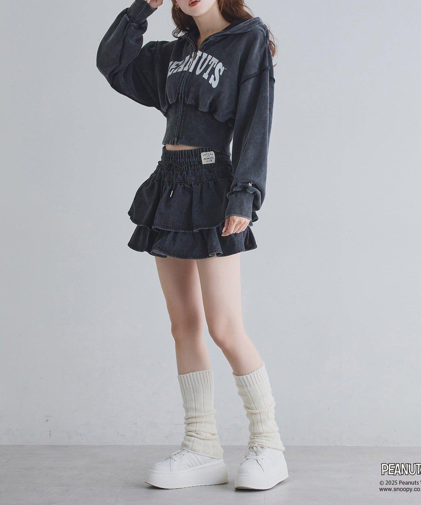 【one after another】史努比刺繡連帽衛衣