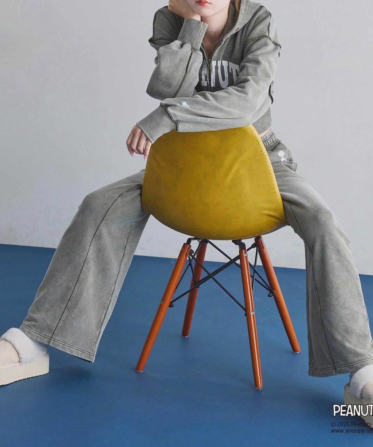 【one after another】史努比刺繡連帽衛衣