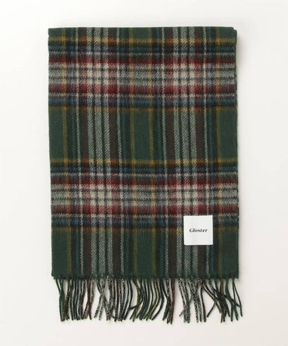 【羊絨混紡】羊毛雙面格紋圍巾