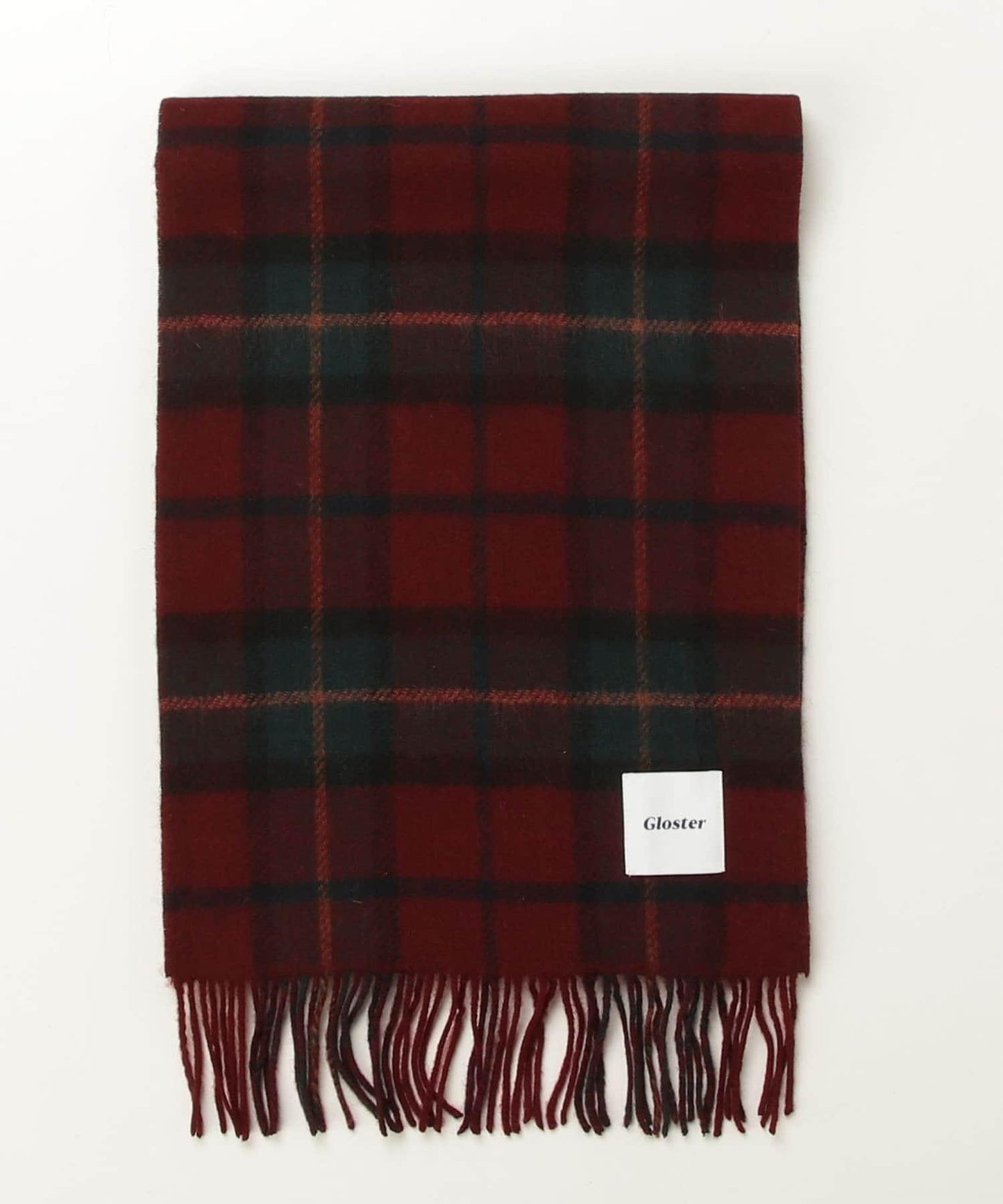 【羊絨混紡】羊毛雙面格紋圍巾