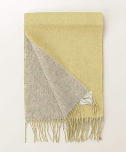 【羊絨混紡】羊毛雙面純色圍巾