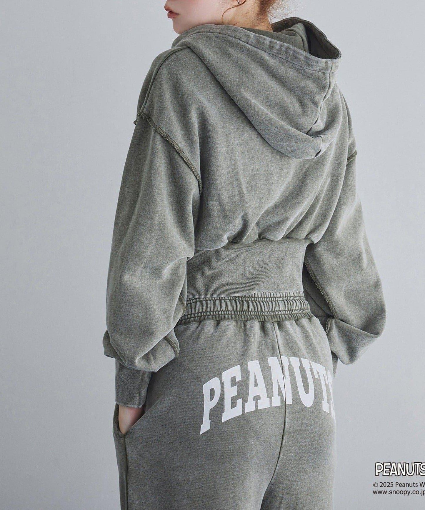 【one after another】史努比刺繡休閒褲