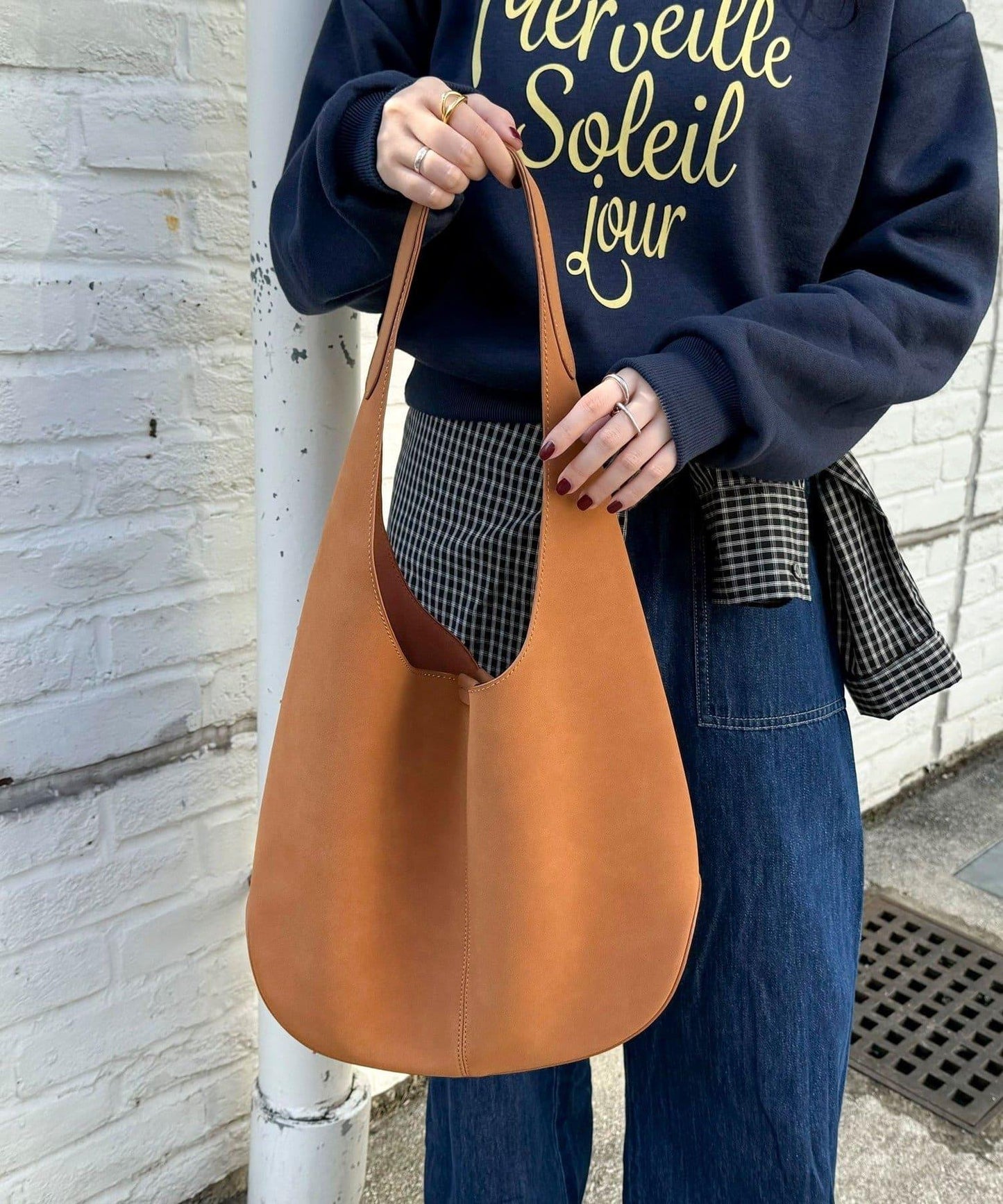 附化妝包圓形單肩包