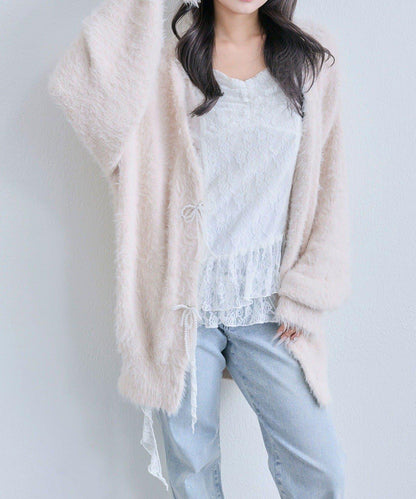 【OLIVE des OLIVE】荷葉邊長款吊帶背心