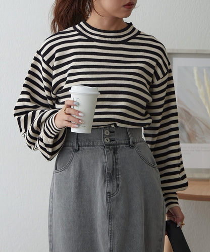 亮片羅紋針織衫