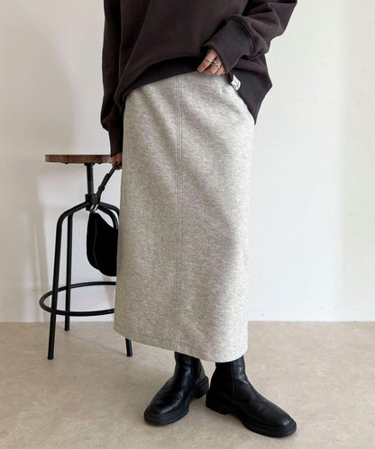 軟質針織呢料半身裙