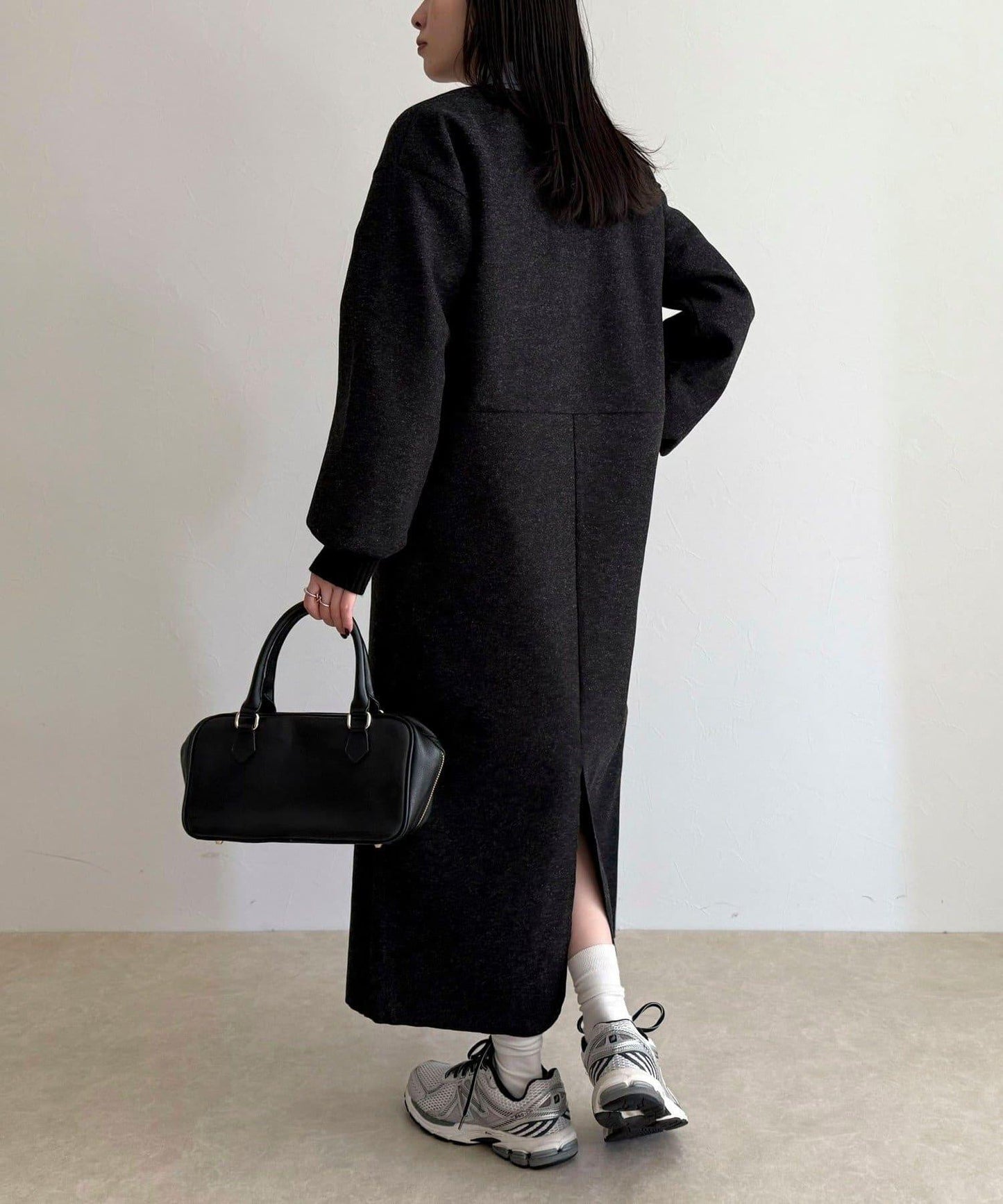 軟質針織呢連衣裙