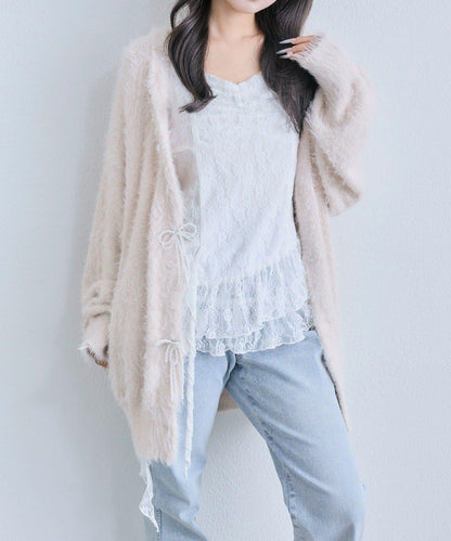 【OLIVE des OLIVE】荷葉邊長款吊帶背心