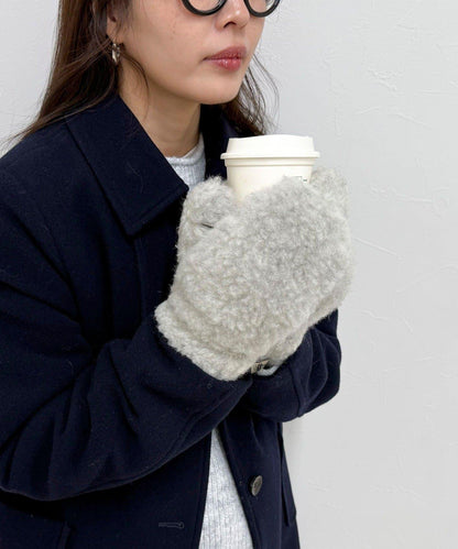 【Coldbreaker/コールドブレーカー】帶指孔羊羔絨手套