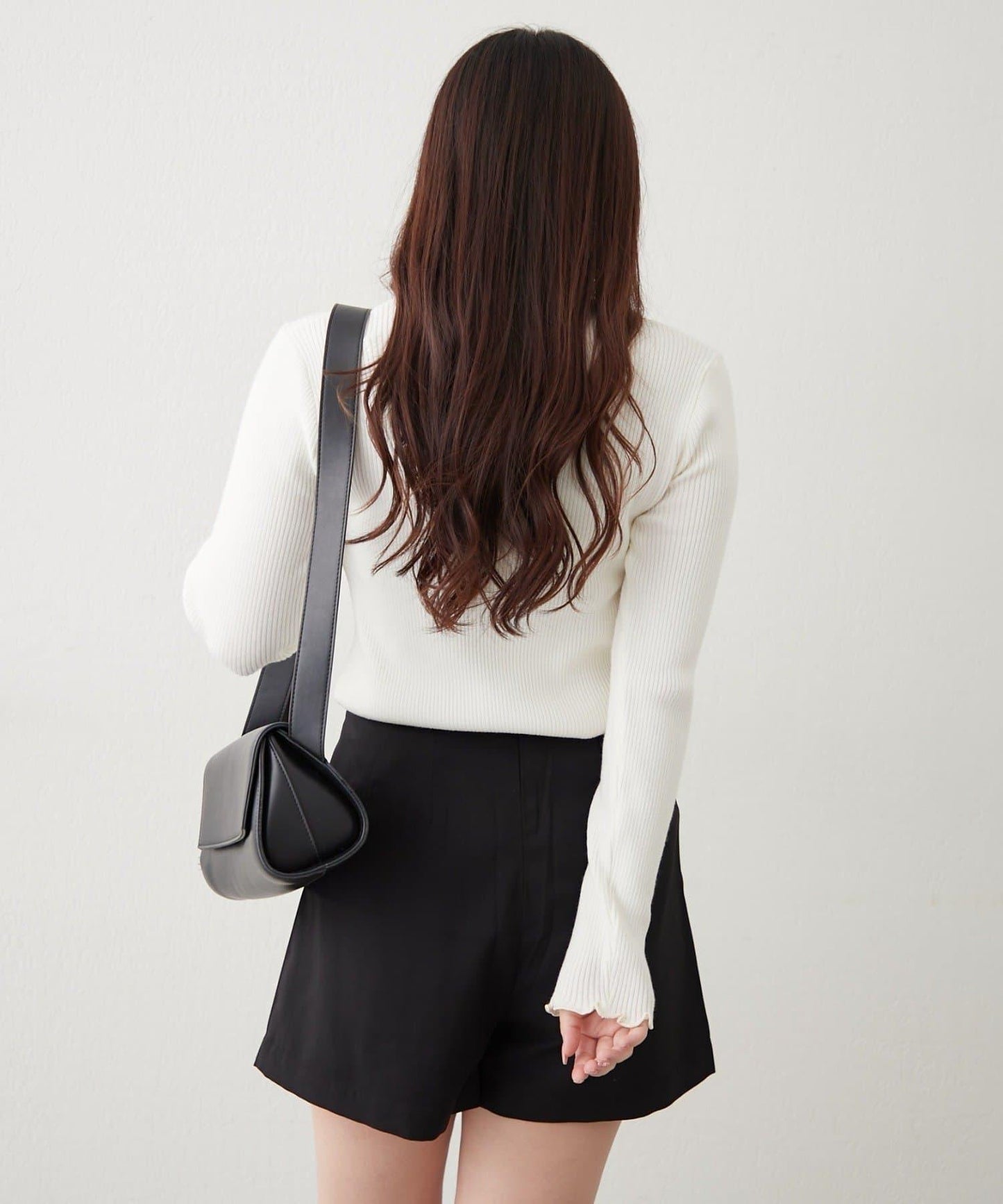 【RMAF】微喇高領羅紋針織衫