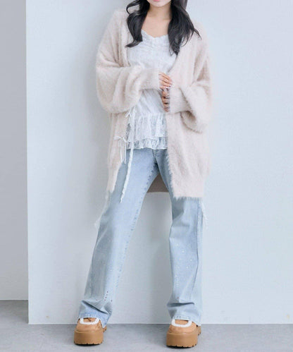 【OLIVE des OLIVE】荷葉邊長款吊帶背心