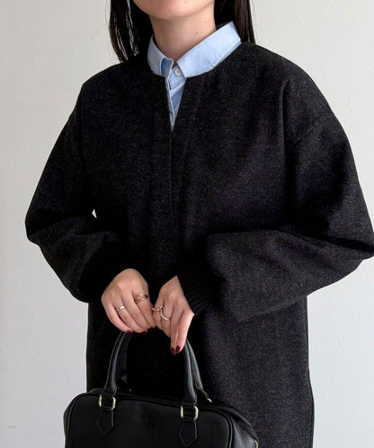 軟質針織呢連衣裙