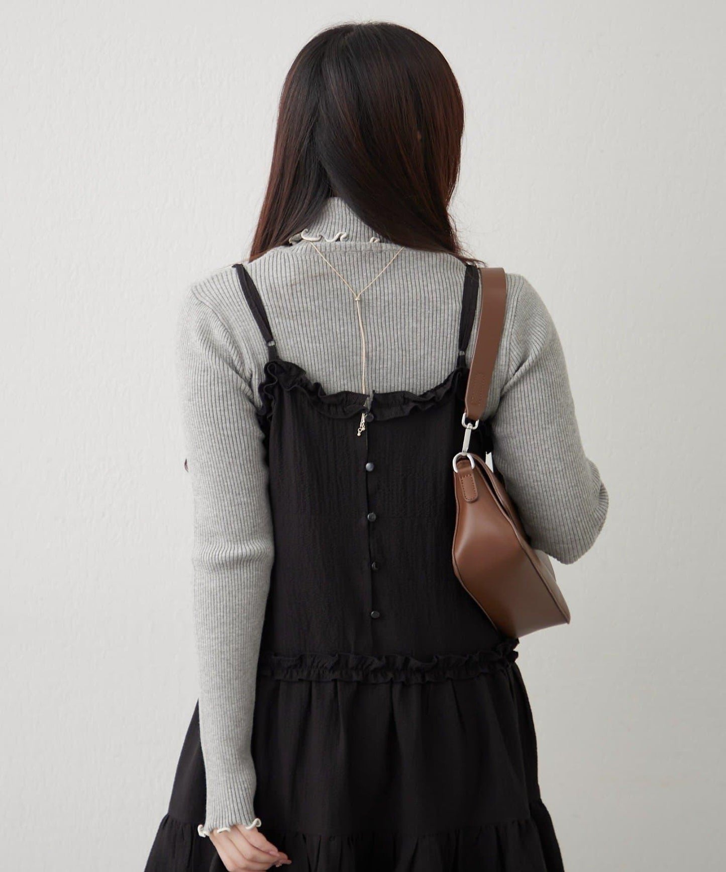 【RMAF】微喇高領羅紋針織衫