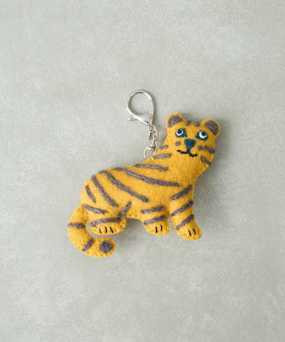 羊毛氈動物鑰匙扣