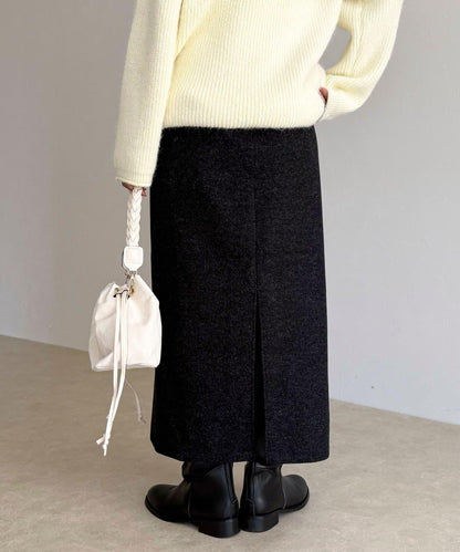 軟質針織呢料半身裙