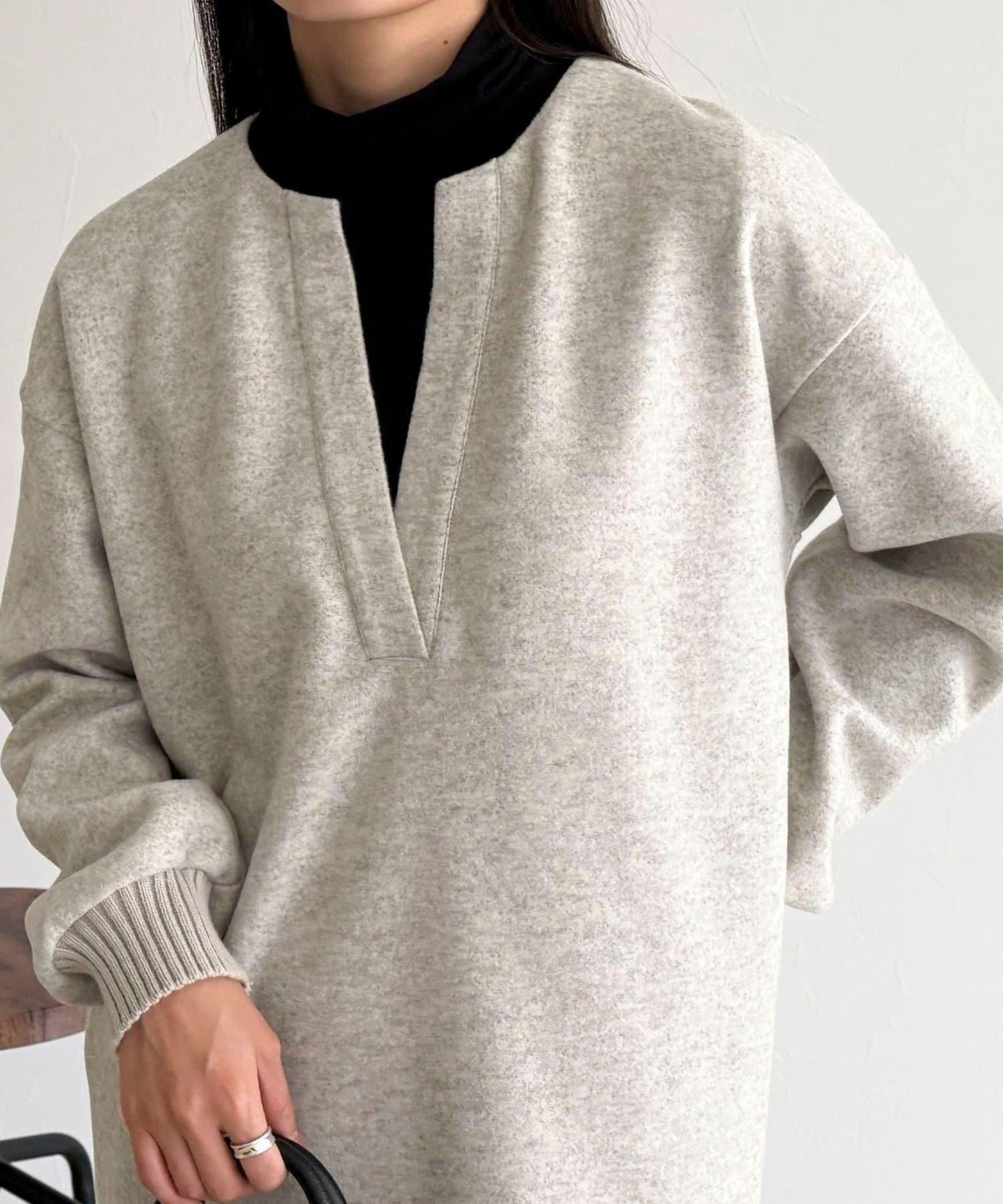 軟質針織呢連衣裙