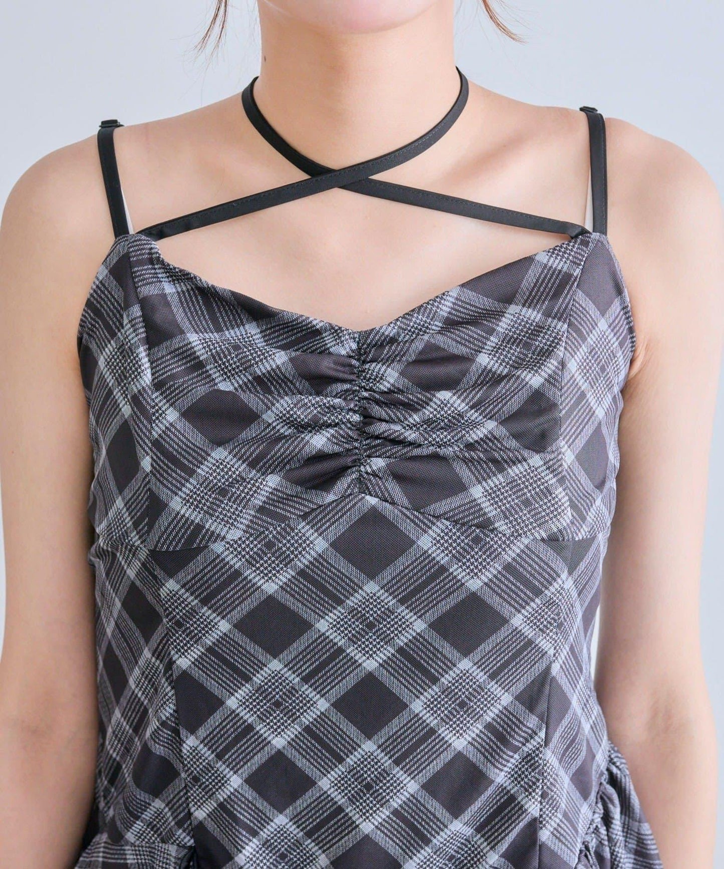 【OLIVE des OLIVE】荷葉邊長款吊帶背心