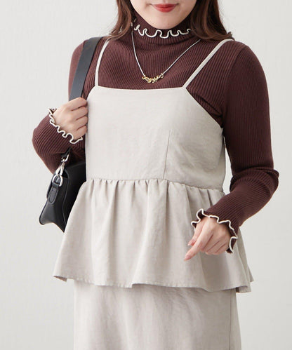 【RMAF】微喇高領羅紋針織衫