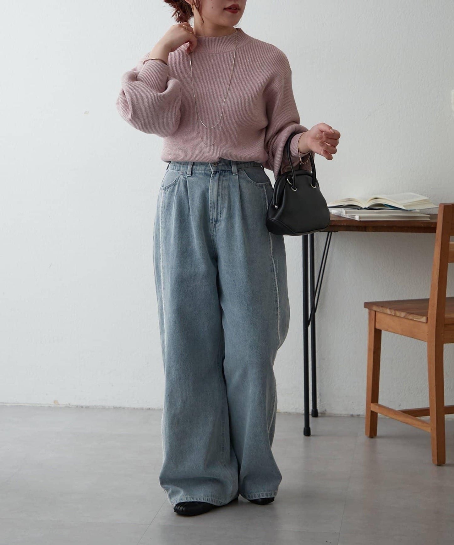 亮片羅紋針織衫