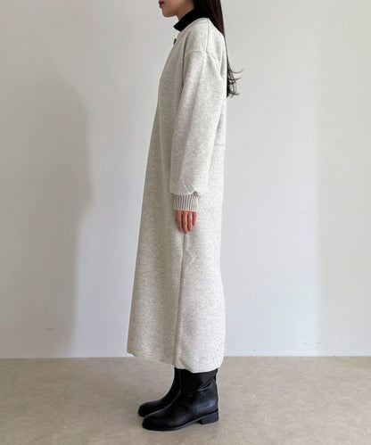 軟質針織呢連衣裙