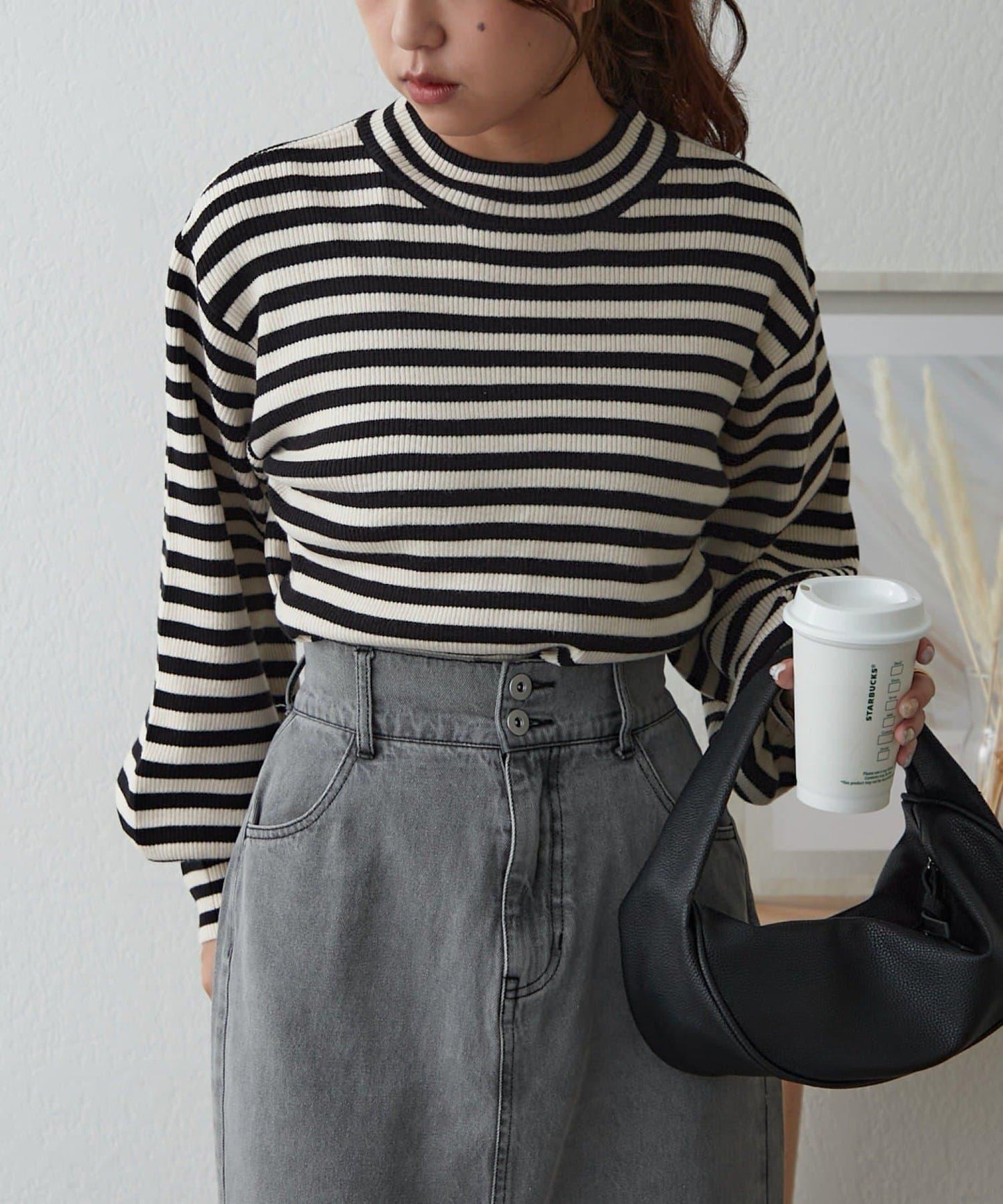 亮片羅紋針織衫