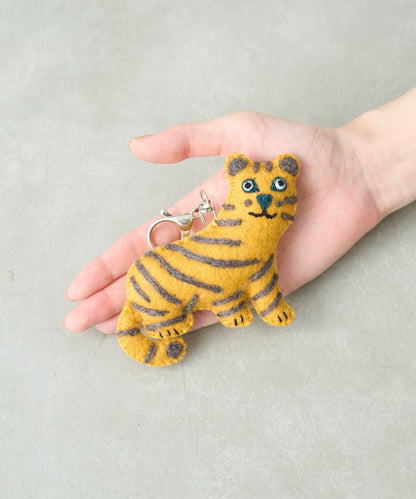 羊毛氈動物鑰匙扣