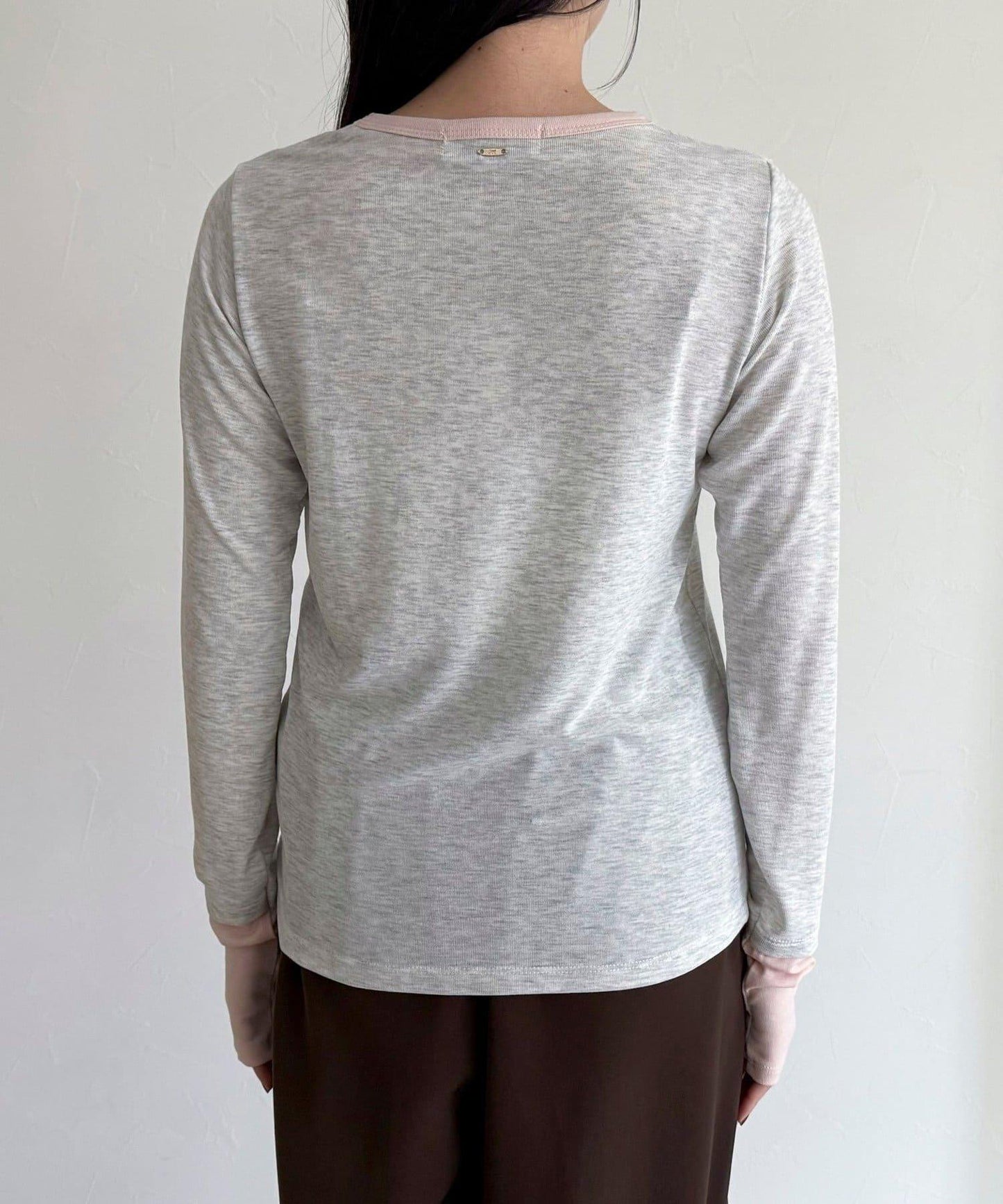 透視羅紋疊穿長袖T恤