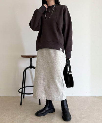 軟質針織呢料半身裙