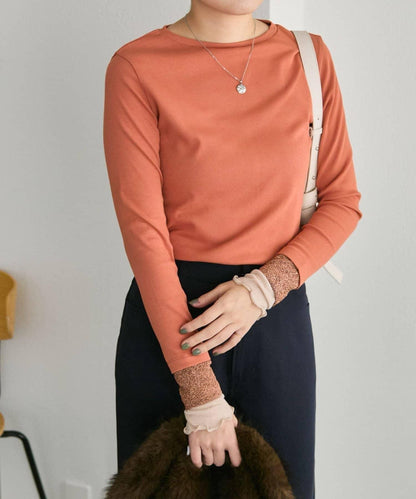 羅紋袖荷葉邊針織衫【SUM1 STYLE】