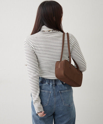 【RMAF】微喇高領羅紋針織衫