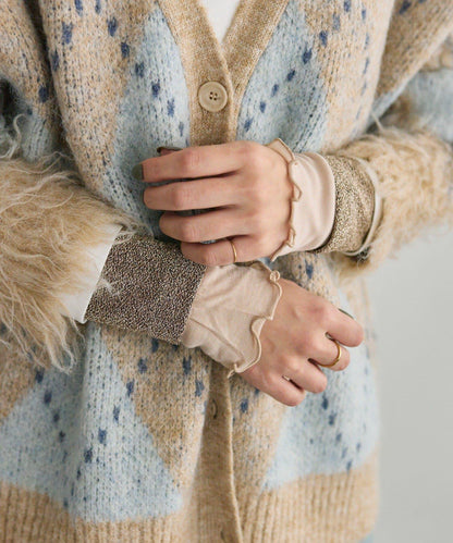 羅紋袖荷葉邊針織衫【SUM1 STYLE】