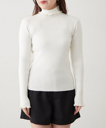 【RMAF】微喇高領羅紋針織衫