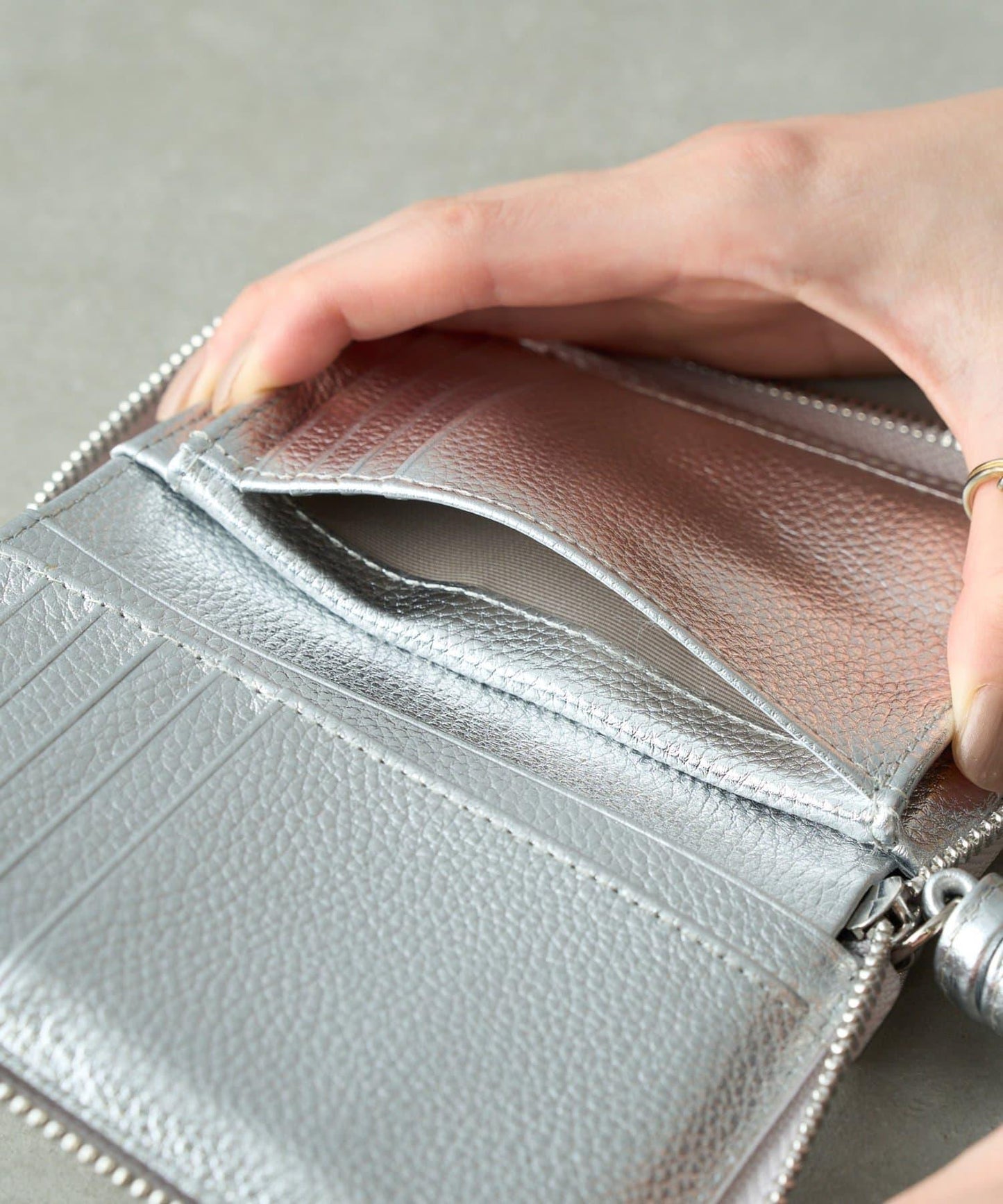 真皮迷你錢包 B7尺寸 錢包