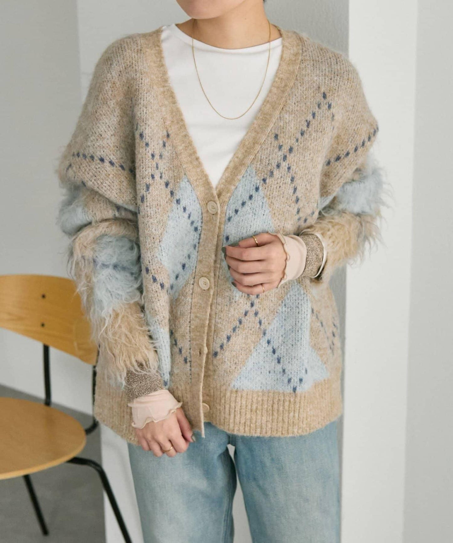 羅紋袖荷葉邊針織衫【SUM1 STYLE】