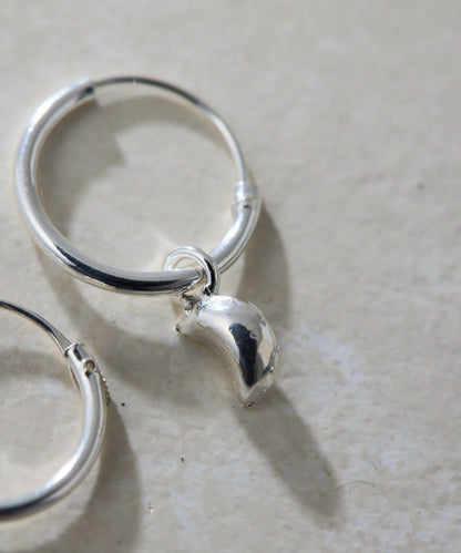 《スターリングシルバー使用》月亮造型耳釘