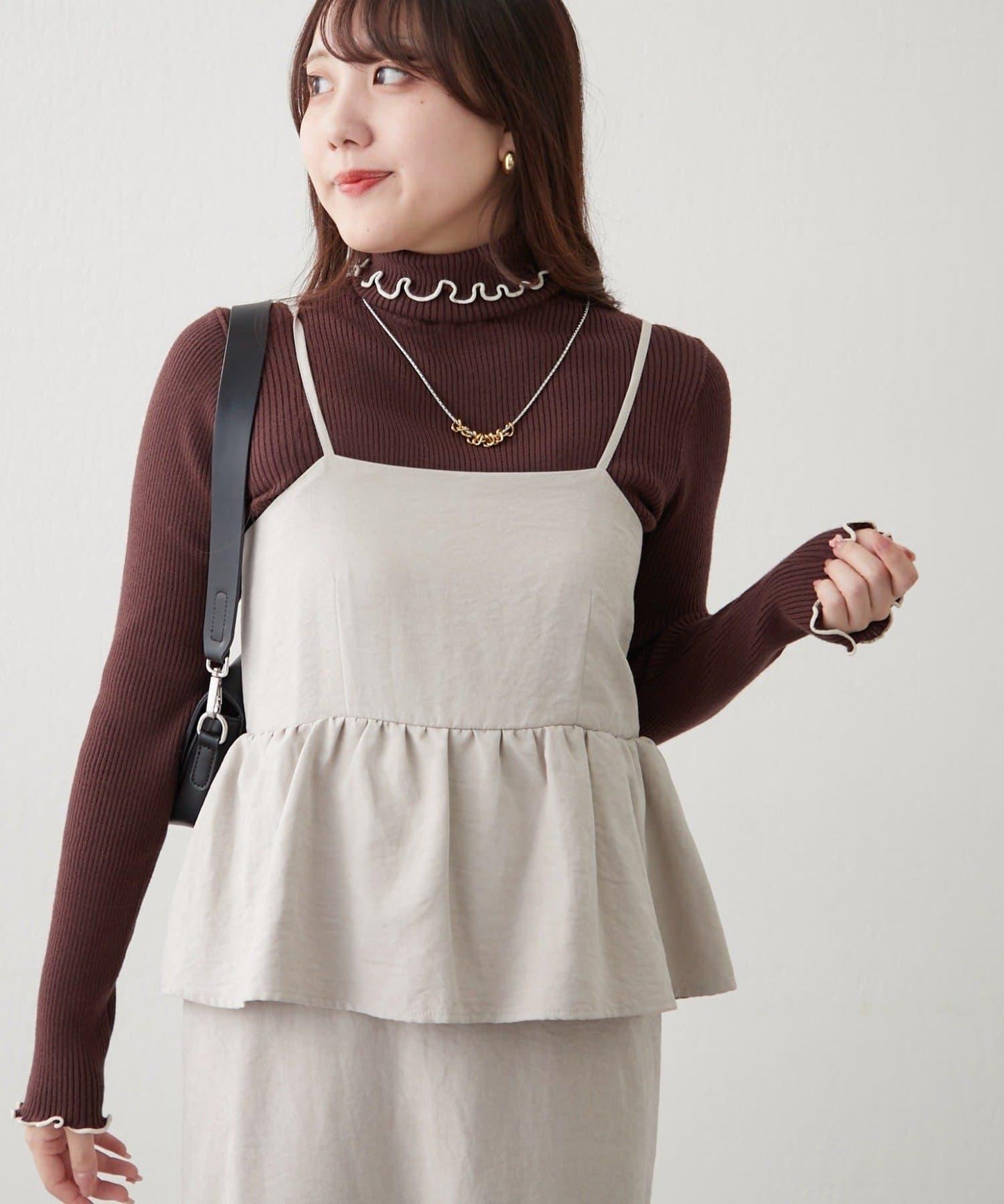 【RMAF】微喇高領羅紋針織衫