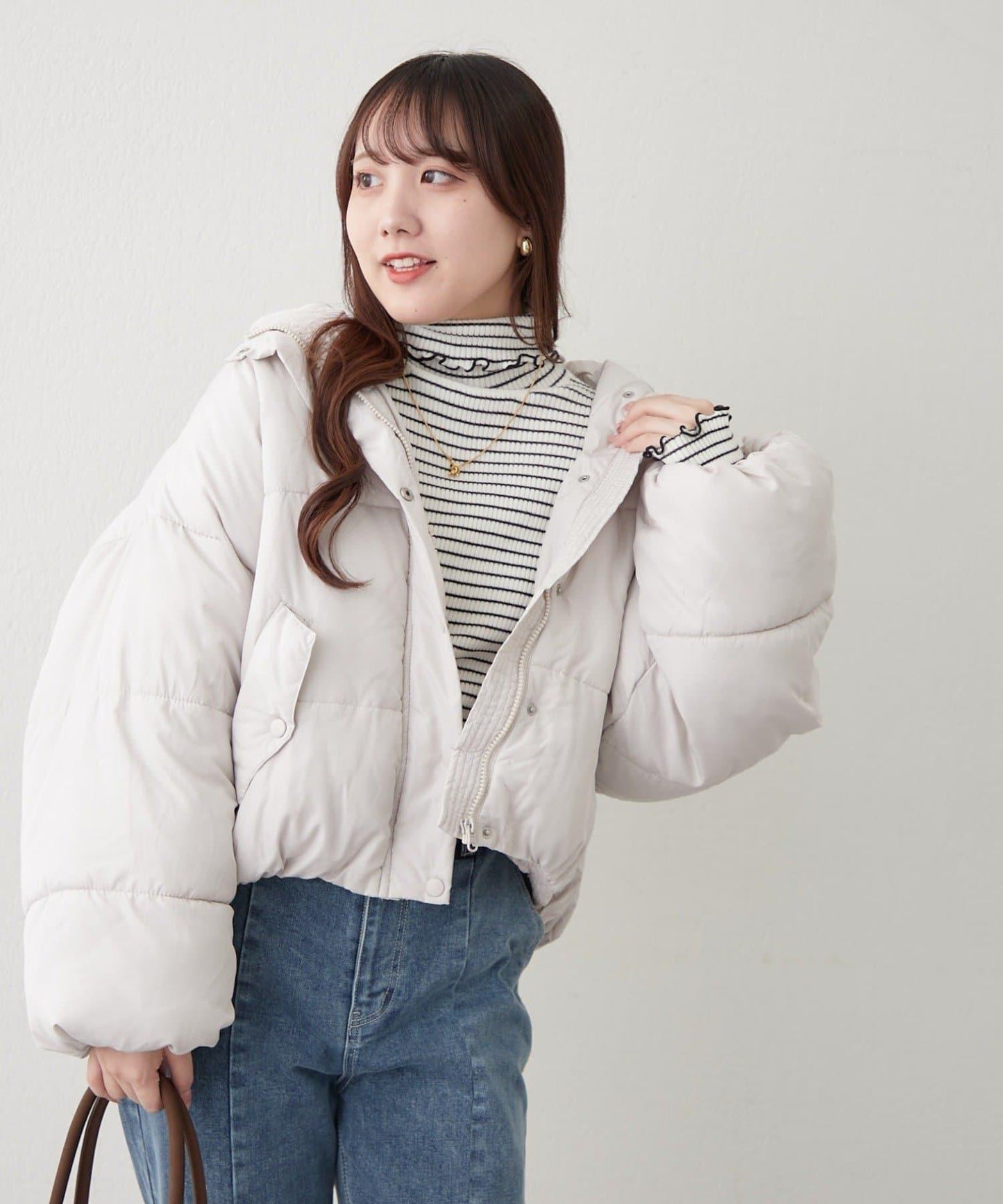 【RMAF】微喇高領羅紋針織衫