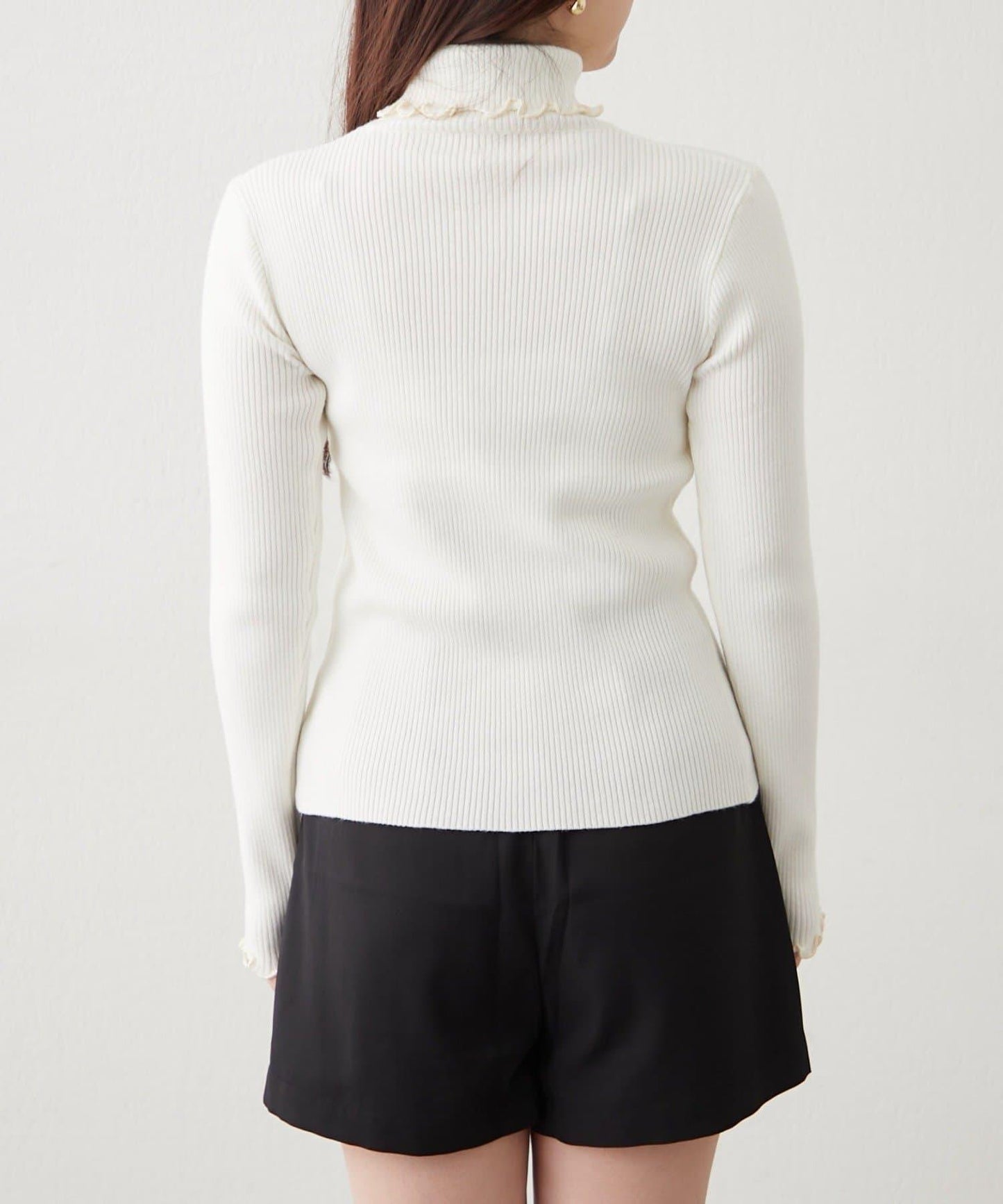 【RMAF】微喇高領羅紋針織衫