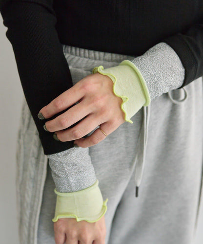 羅紋袖荷葉邊針織衫【SUM1 STYLE】