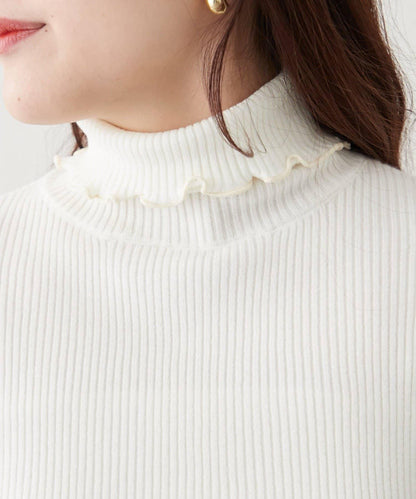 【RMAF】微喇高領羅紋針織衫