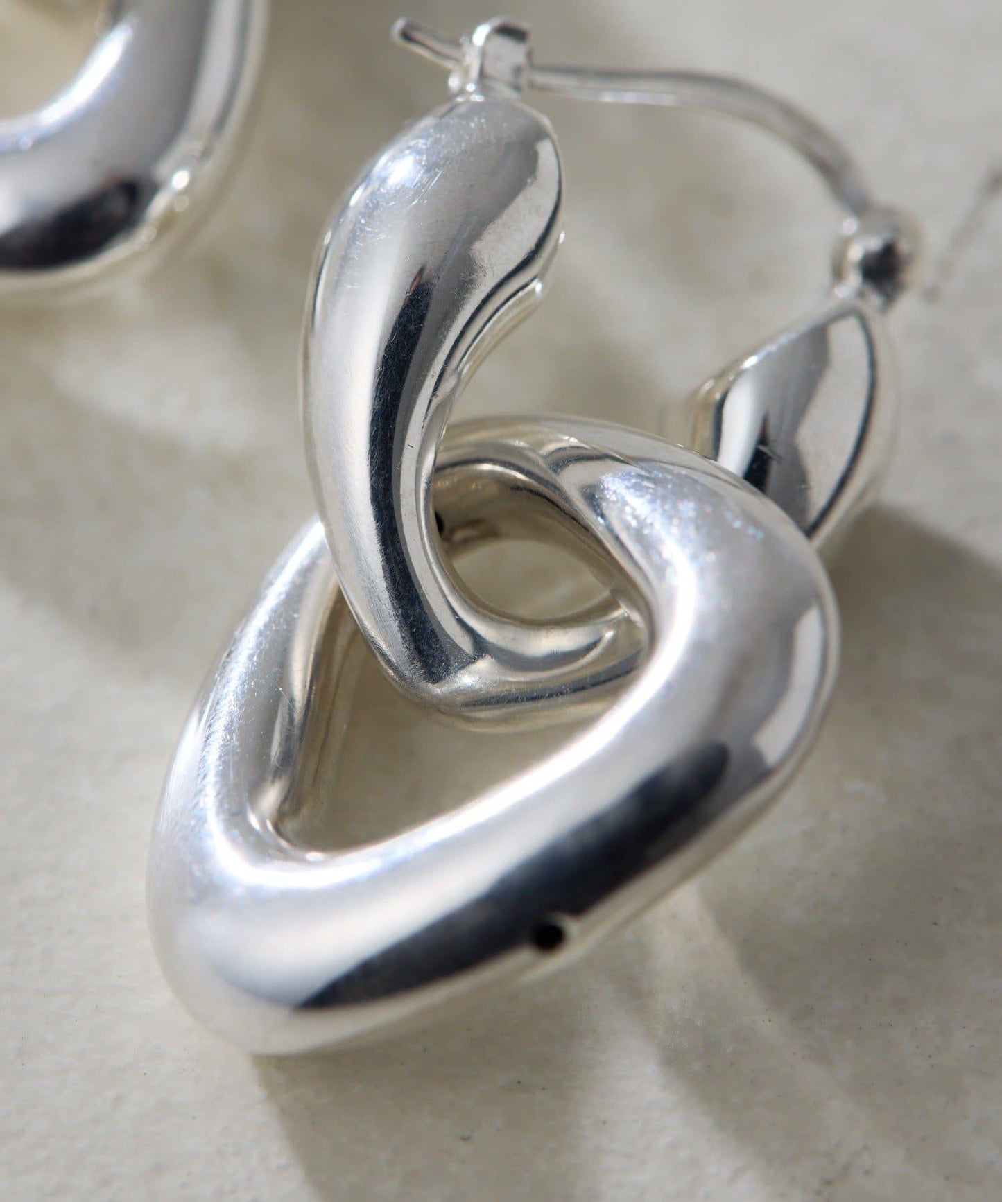 《スターリングシルバー使用》2WAY三角形圈式耳環