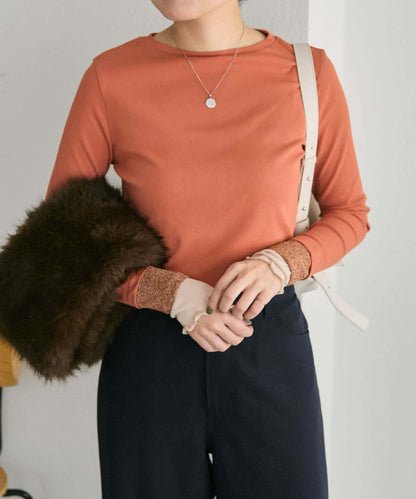 羅紋袖荷葉邊針織衫【SUM1 STYLE】