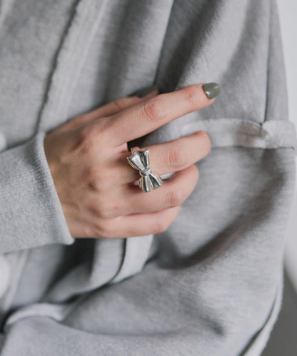 《スターリングシルバー使用》蝴蝶結戒指