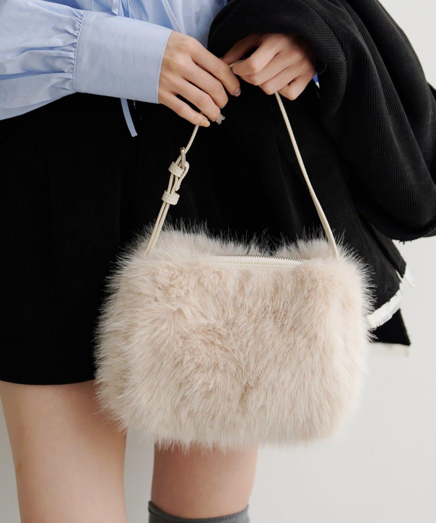 兔毛手提包