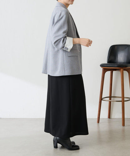 【帶內襯】粗花呢寬鬆夾克