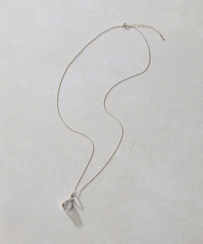 《スターリングシルバー使用》哈基瑪水晶項鍊