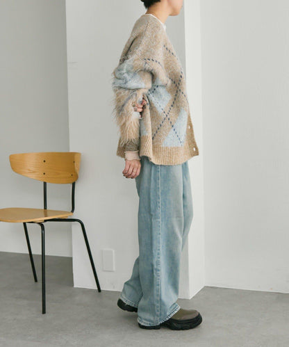 羅紋袖荷葉邊針織衫【SUM1 STYLE】